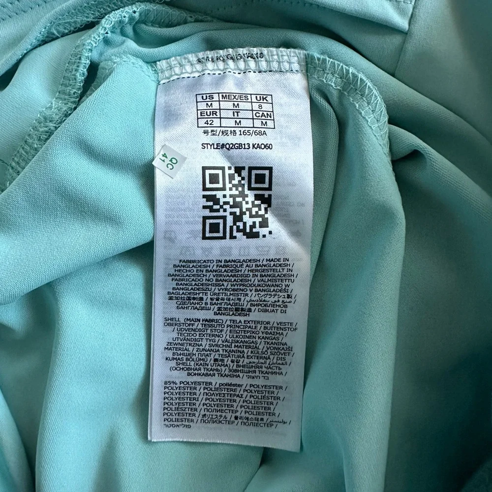NWT Guess Addy Active Bottom Light Blue High Rise Leggings with Mesh Size Medium